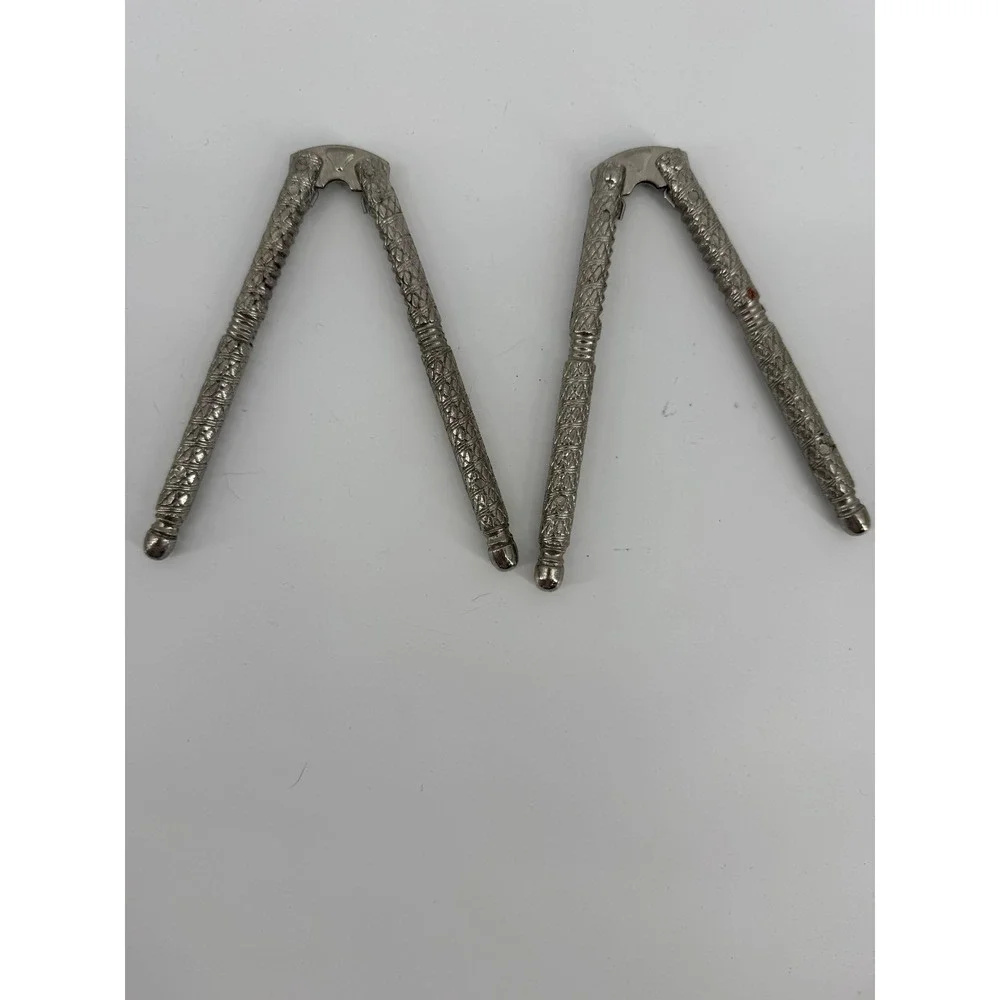 2 Vintage HMO metal‎ nut cracker tool 5